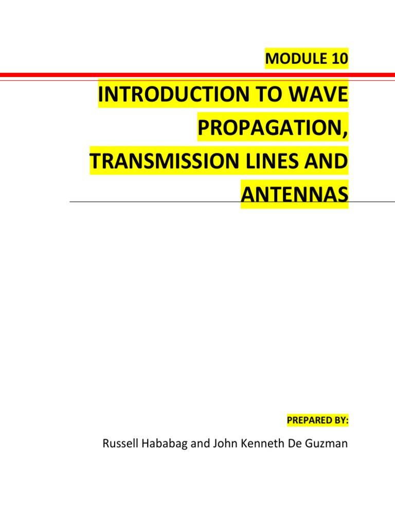 Wave Propagation and Characteristics | PDF