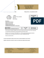 Lista de Precios 3 Deck Natura Arquitectos 1 Sep 2012