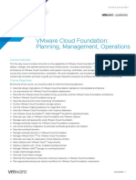 EDU - DATASHEET VMware Cloud Foundation Planning Management Operations V4.31