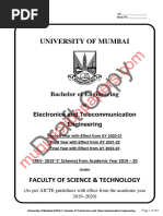 Be Electronics and Telecommunication Third Year Te Semester 6 Rev 2019 C Scheme