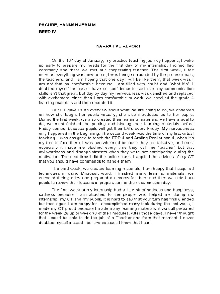 Hannah Ojt Portfolio | PDF | Internship | Job Hunting