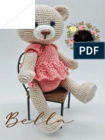 Instruções detalhadas para confeccionar urso Bella em crochê