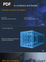 Module 1 - Introduction To Containers and Docker