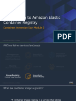 Module 2 - Introduction To Amazon ECR