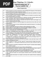 KVS No.2 XII-CS Practical List 2022-23