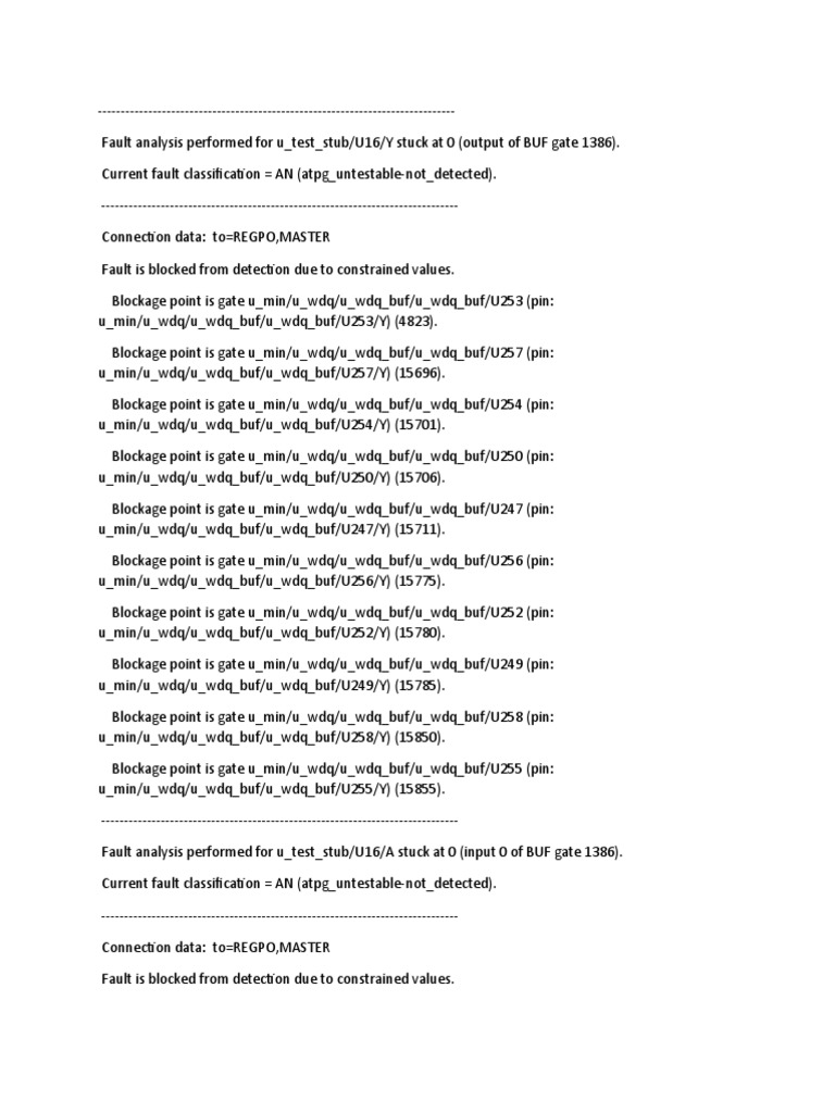 Fault Analysis Performed PDF Electronic Circuits Digital Technology