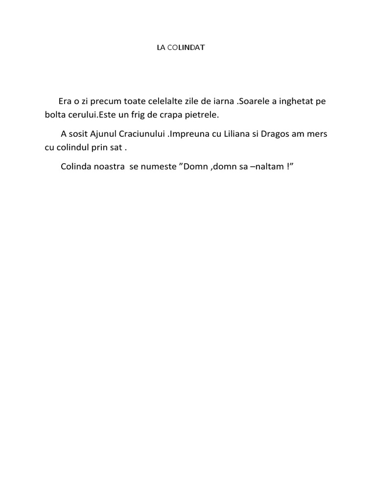 La Colindat | PDF
