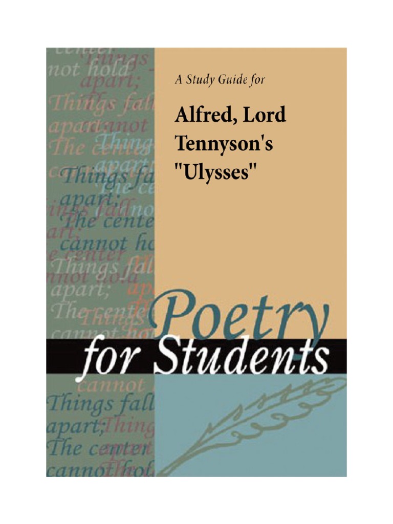 A Study Guide For Alfred Lord Tennysons Alfred Lord Tennysona Ulysses