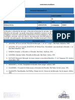 Filosofia da Educação 66h