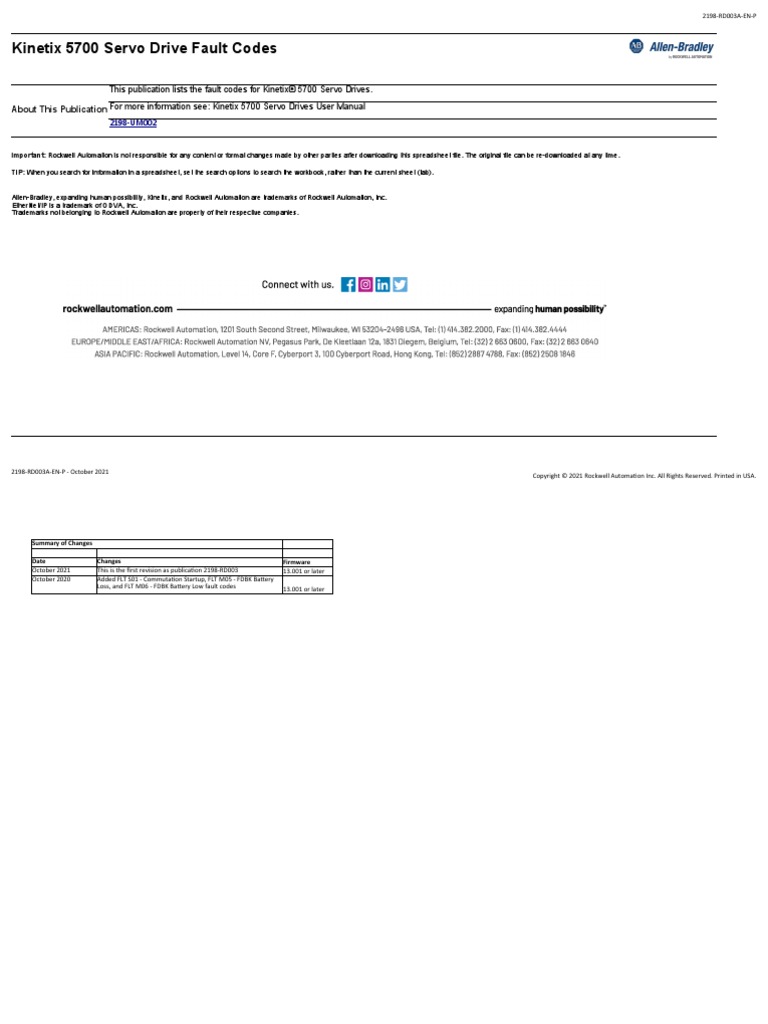 5700 Servo Drive Fault Codes PDF Power Supply Electric Motor