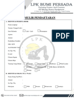 Formulir Pendaftaran Tebaru 2023