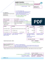 Quick Reference Card Invoice Example Essent