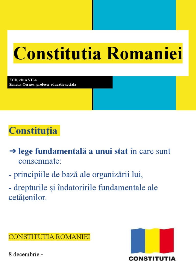 Constitutia Romaniei | PDF