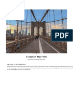 A Week in New York - Secret-Travel - Guide