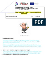 Jean Piaget e o desenvolvimento intelectual