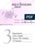 Chapter No. 03 Experiments with a Single Factor - The Analysis of Variance [Book]