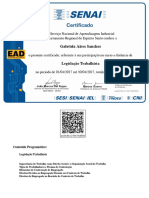 Curso Legislação Trabalhista SENAI ES