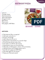 Beetroot Pizza Recipe - 30-40 Mins for 2 People