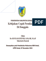 Kebijakan Pernikahan Cegah Dini Donggala - KKN Untad 2022