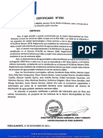 Certificado 230 Sistema de Distribución de Agua Potable en Aljibe