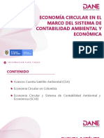 Colombia Dane Economia Circular Sistema Contabilidad Ambiental Economica
