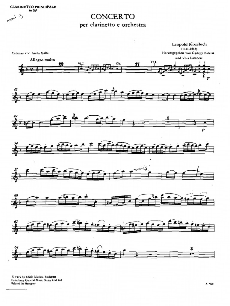 Concerto Leopold Kozeluch PDF