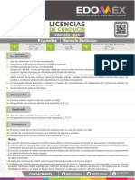 Requisitos para El Trámite de Licencias de Conducir de Servicio Particular