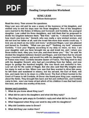 6th Grade Reading Comprehension Worksheets Pdf 6th Grade Reading