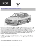 Volvo 940 Owners Manual 1995