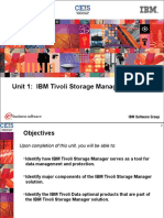 Unit 1: IBM Tivoli Storage Manager Overview