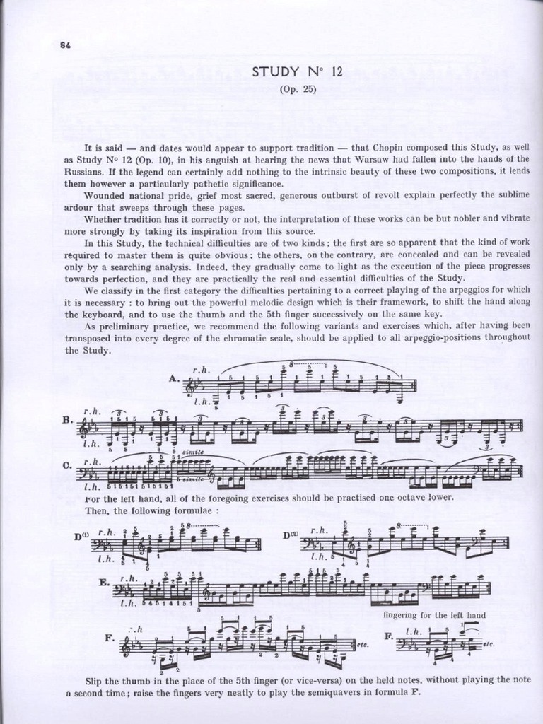Chopin Estudio Op 2512 PDF