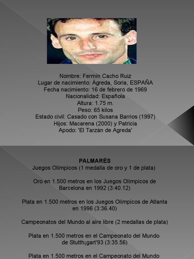4.-Fermin Cacho Ruiz | PDF | Deporte del atletismo | Juegos olímpicos