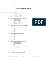 Review Exercise 16 Objective)