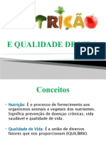 Nutrição e Qualidade de Vida