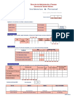 Formato Incidencias y Vacaciones PF