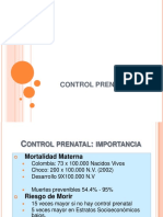 Control Prenatal - Importancia