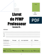 Livret de PFMP Professeur Bac Pro