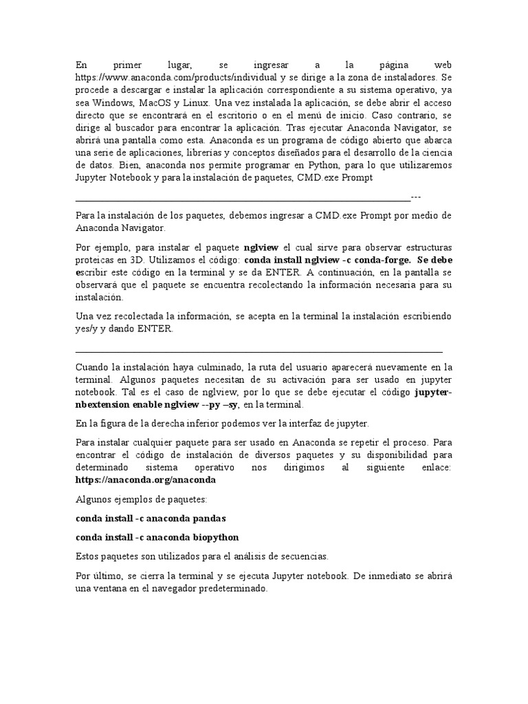 Anaconda pdf software de la aplicacion terminal de computadora