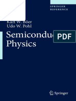 (Springer Reference) Karl W. BÃ¶er, Udo W. Pohl - Semiconductor physics-Springer (2018)