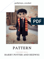 Crochet Doll Pattern: Harry Potter and Hedwig