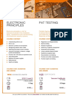 Electronic Principle and PAT Testing
