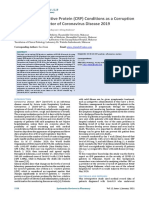 Analysis of C - Reactive Protein (CRP) Conditions As A Corruption Predictor of Coronavirus Disease 2019