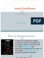 Harmonic Oscillator Energy Levels