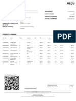 Vos Informations Date Du Reçu Numéro Du Reçu Numéro de Commande Date de La Commande