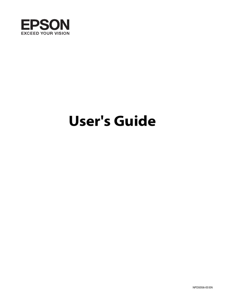 Epson Printer Manual | PDF | Image Scanner | Operating System