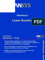 Linear Buckling: Workshop 7