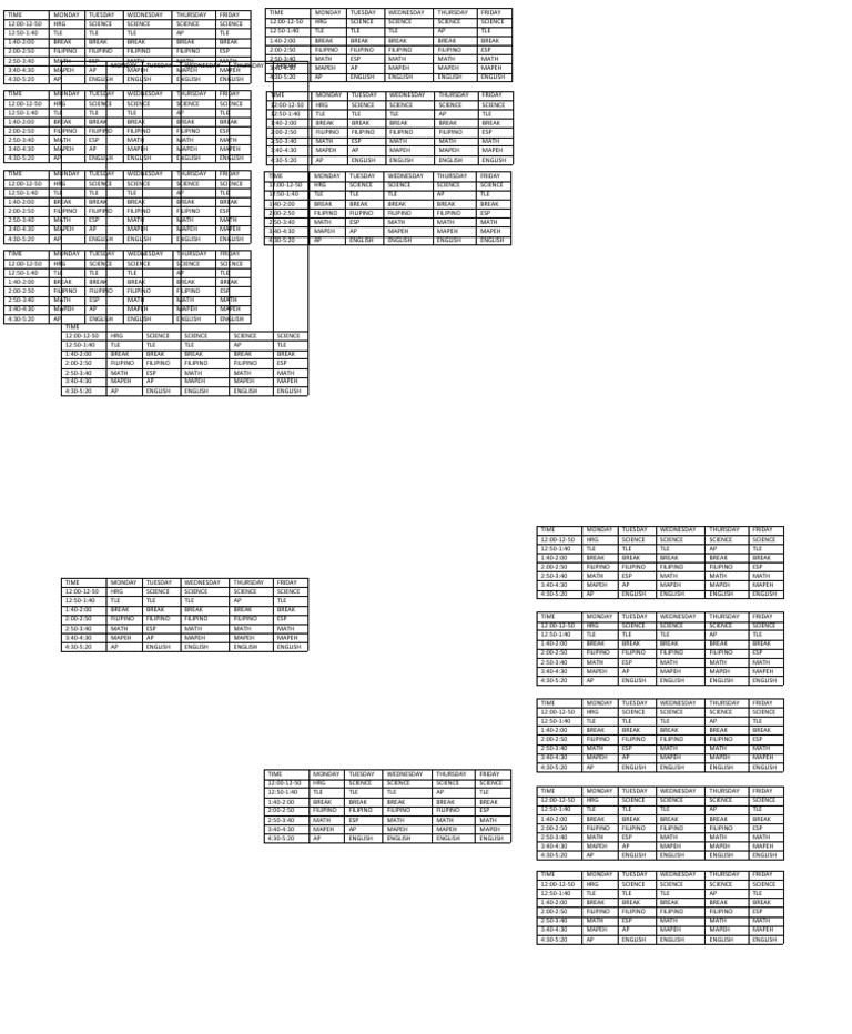 Tpt 10 Schedule Create