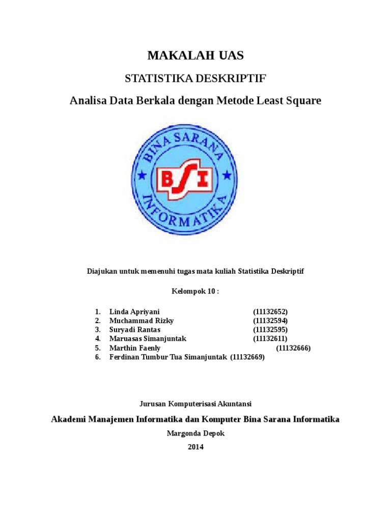 Metode Least Square Adalah