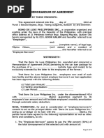 MEMORANDUM OF AGREEMENT Employee Tski