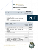 Anexo 3 Tabla de Documentos para Expediente Electrónico